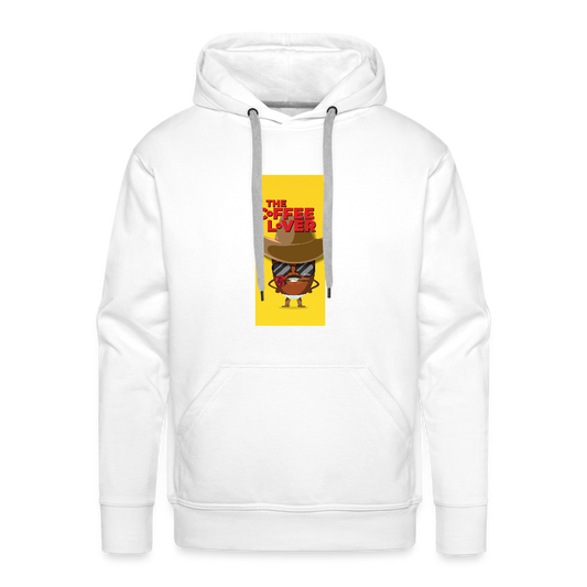 The Coffee Lover Heavy Blend Adult Hoodie - white