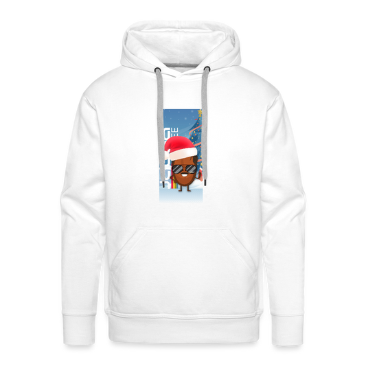 Burnt Reynolds Last Christmas Men’s Premium Hoodie - white