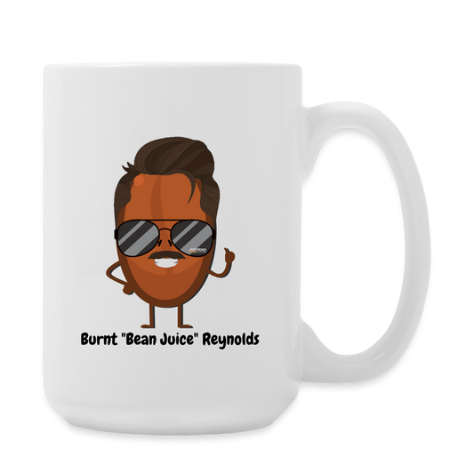 Burnt "Bean Juice" Reynolds Coffee/Tea Mug 15 oz - white