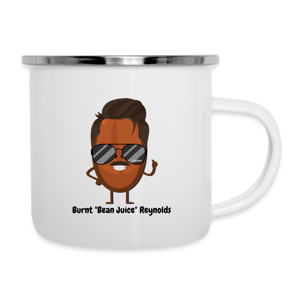 Burnt "Bean Juice" Reynolds Camper Mug - white