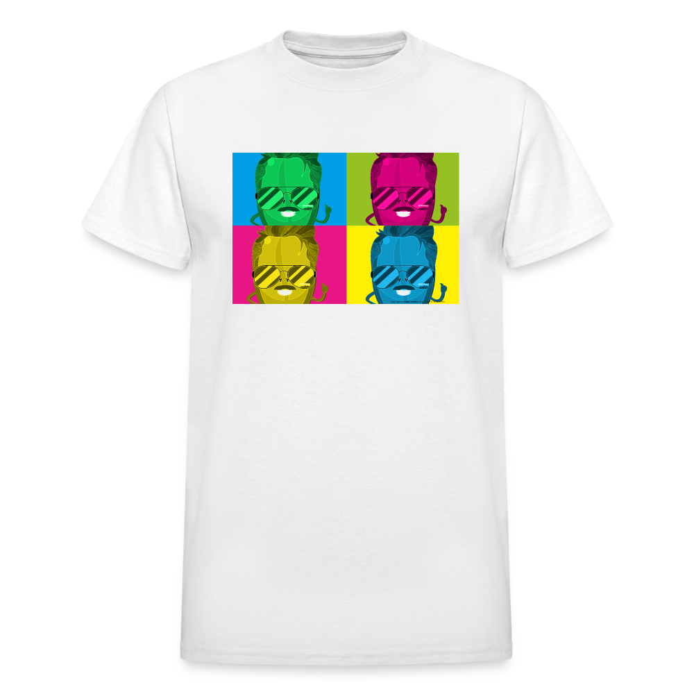 Burnt Reynolds Pop Art Ultra Cotton Adult T-Shirt - white