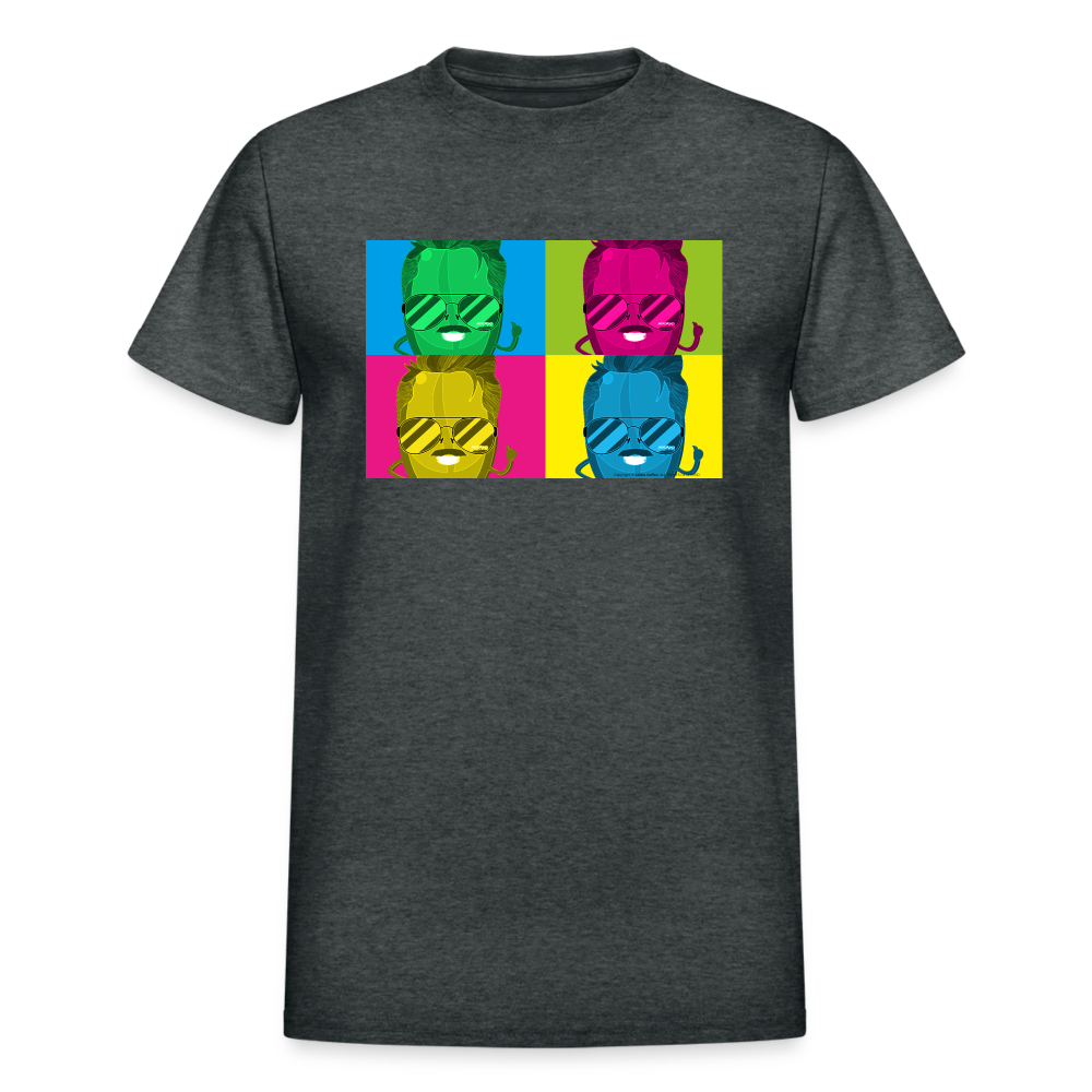 Burnt Reynolds Pop Art Ultra Cotton Adult T-Shirt - deep heather