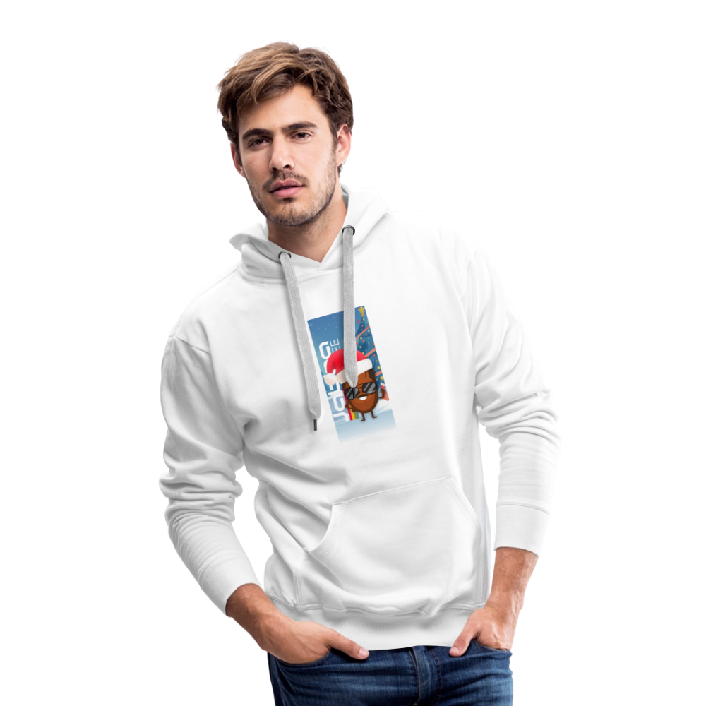 Burnt Reynolds Last Christmas Men’s Premium Hoodie - white