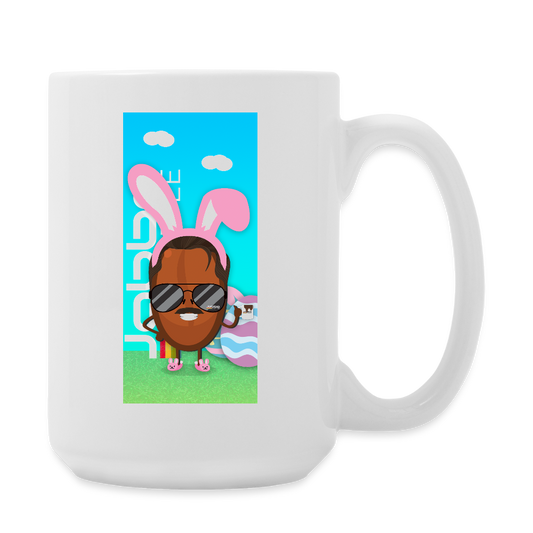 Burnt Reynolds Hopping for Coffee Coffee/Tea Mug 15 oz - white