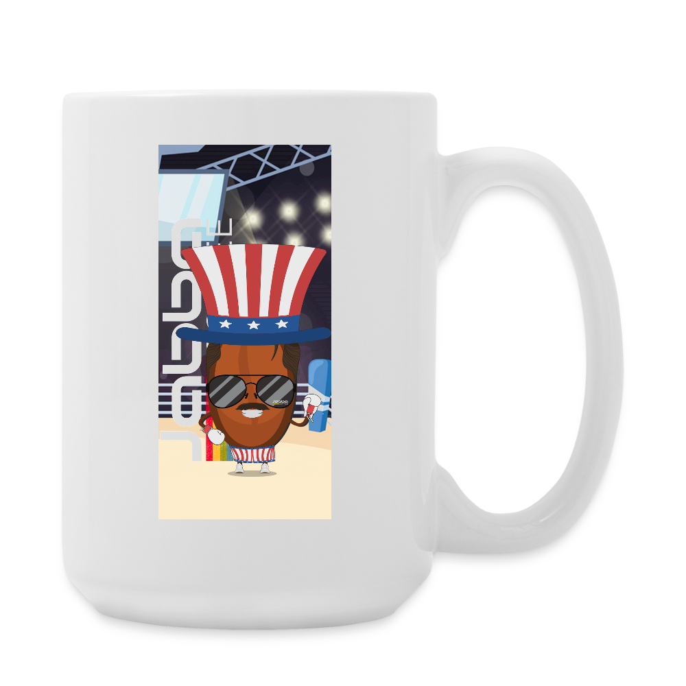 Burnt Reynolds Living In America Coffee/Tea Mug 15 oz - white