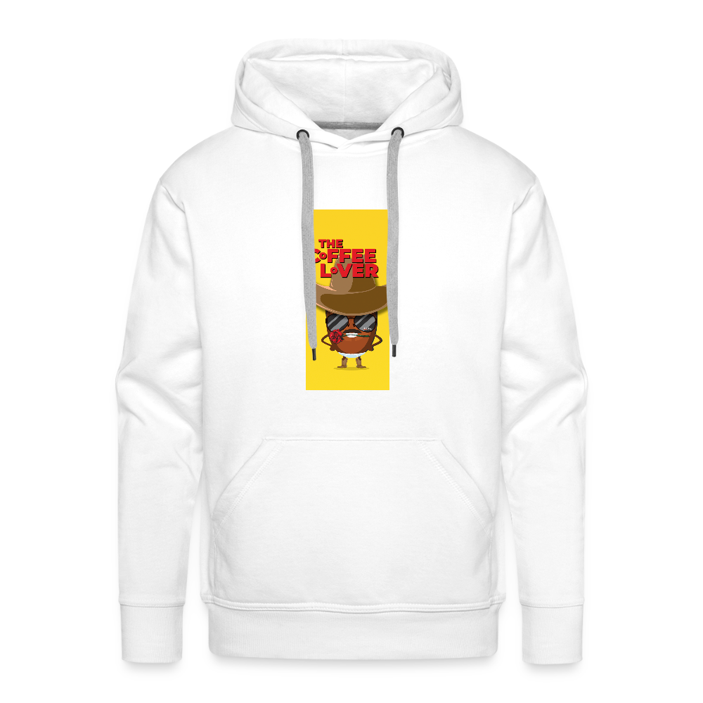 The Coffee Lover Heavy Blend Adult Hoodie - white