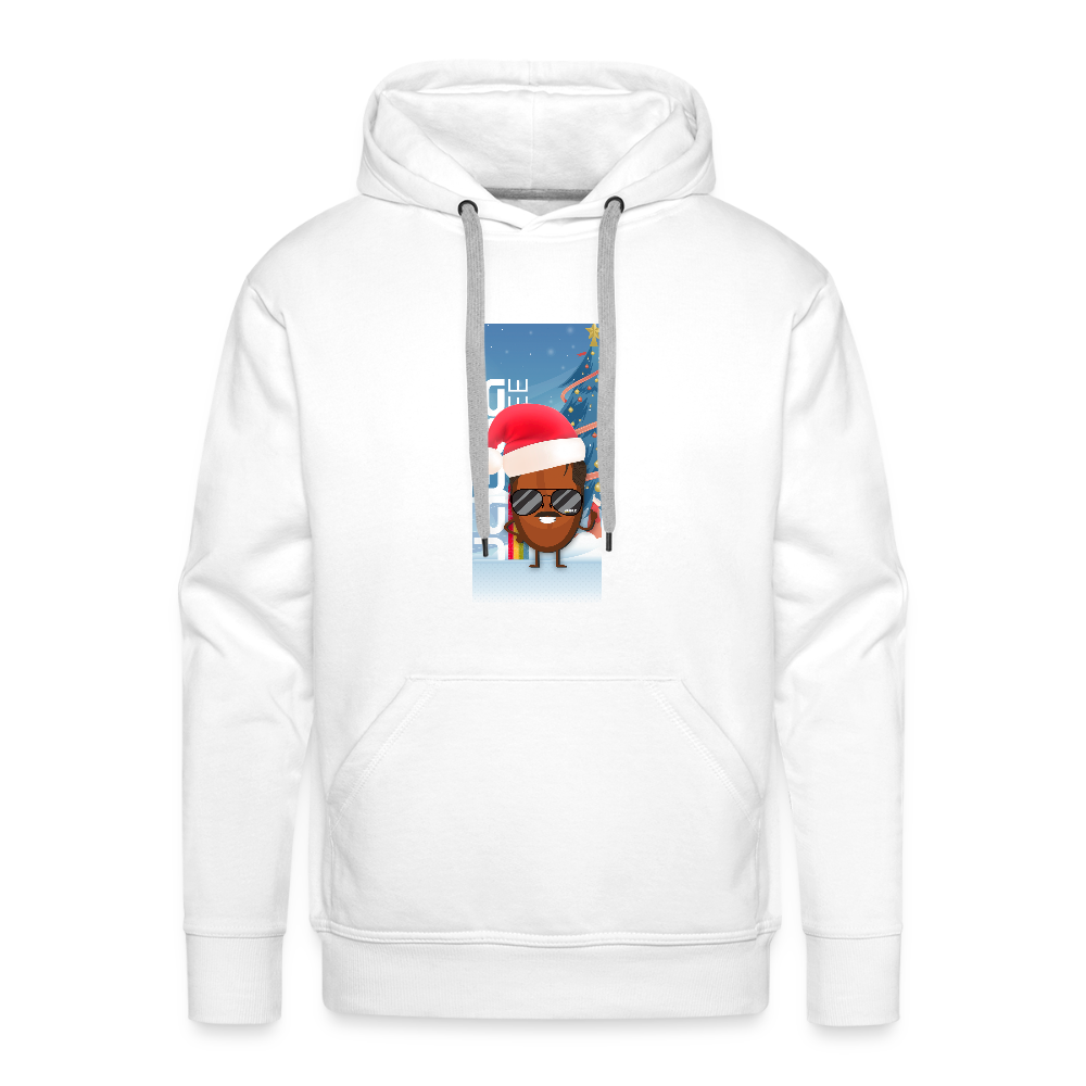 Burnt Reynolds Last Christmas Men’s Premium Hoodie - white
