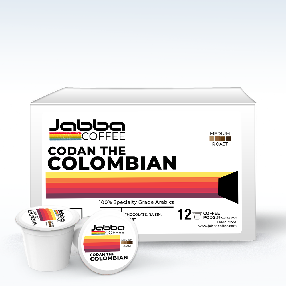 Codan Product Box Jabba Coffee Codan The Colombian Coffee Pods